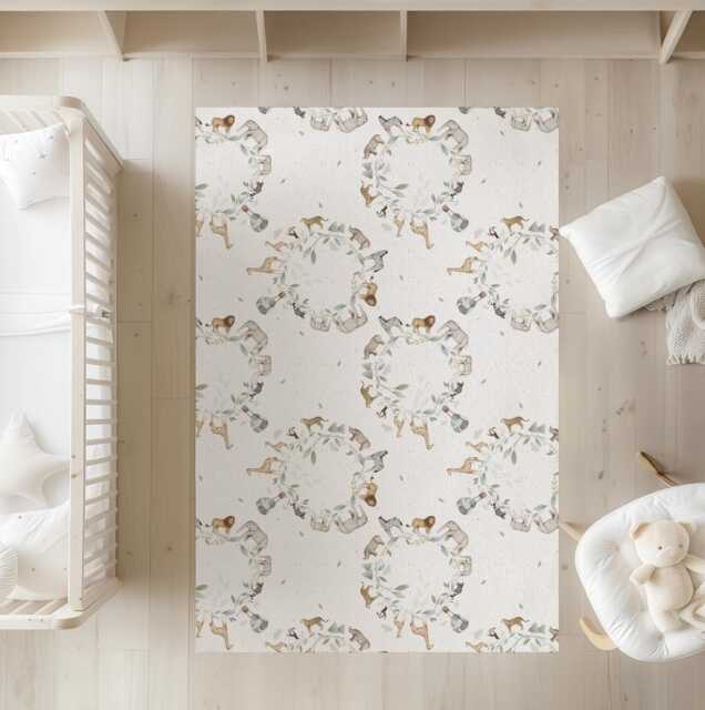 Safari World - Rug, Carpet, Kids Decor, Children's Room Decor, Kids Carpet - image 1