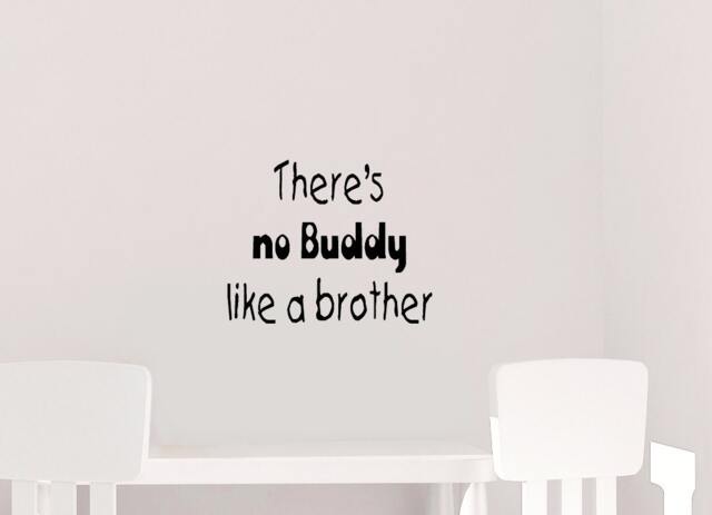 There's No Buddy Like A Brother Wall Art - Vinyl Decal Brothers Decals Boy Room Home Decor - image 1