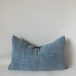 Hmong Batik Lumbar Pillow Indigo Decorative Sofa Throw-Pillows Living Room Couch Home Decor Cushions - thumbnail 2