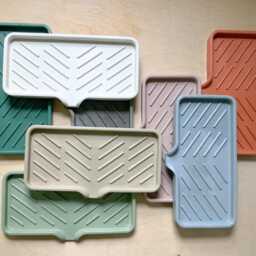 Vibrant Concrete Soap Dish With Drainage - Handcrafted Bathroom & Kitchen Accessory - thumbnail 4