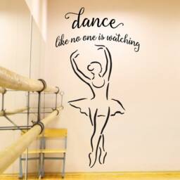"Vinyl Wall Art Decal - ""Dance Like No One Is Watching" - thumbnail 3