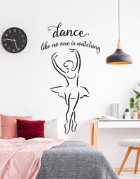 "Vinyl Wall Art Decal - ""Dance Like No One Is Watching" - thumbnail 1