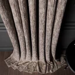 striped Brown Curtains Custom Size Modern Drape - thumbnail 4