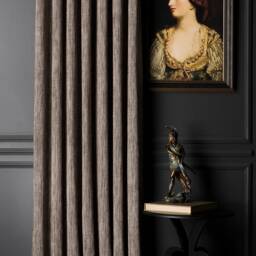 striped Brown Curtains Custom Size Modern Drape - thumbnail 3