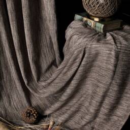 striped Brown Curtains Custom Size Modern Drape - thumbnail 2