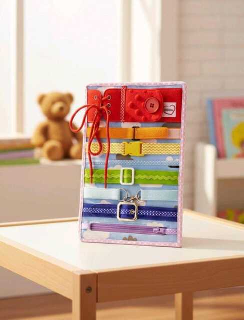 Toddler Busy Board Montessori Sensory Toy, Fine Motor Skills - image 1