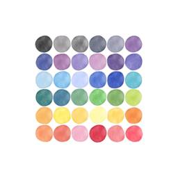 Rainbow Watercolor Polka Dot Wall Decals Baby Girl Nursery Decor - thumbnail 2