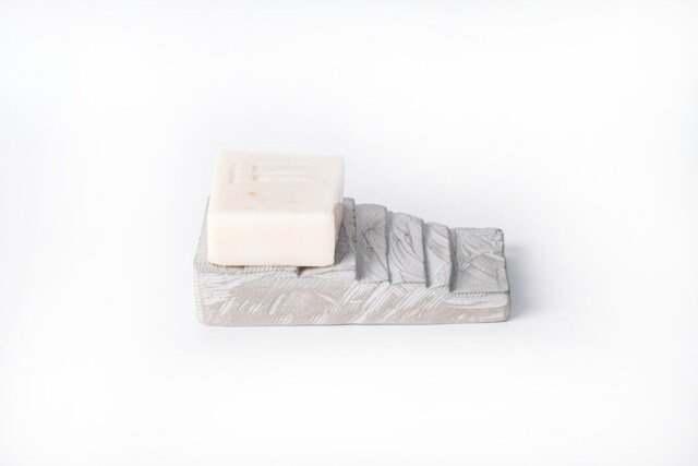 Concrete Soap Dish - Grey Staircase - image 1