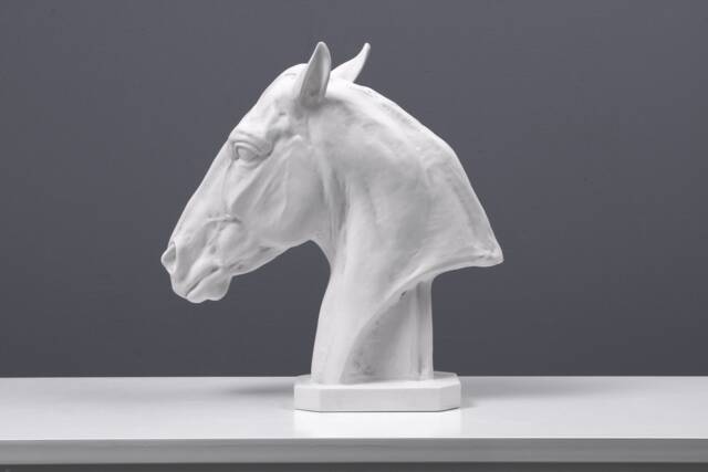 Horse Head Statue - Bust Sculpture Figurine Of A Thoroughbred Animal Art Gift Made in Europe - 11.5 - image 1
