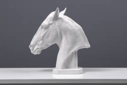 Horse Head Statue - Bust Sculpture Figurine Of A Thoroughbred Animal Art Gift Made in Europe - 11.5 - thumbnail 1