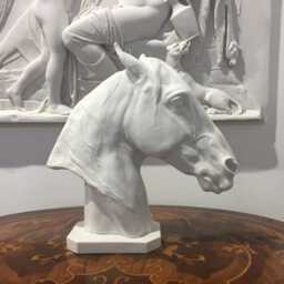 Horse Head Statue - Bust Sculpture Figurine Of A Thoroughbred Animal Art Gift Made in Europe - 11.5 - thumbnail 2