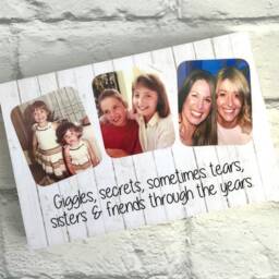 Sister Birthday Gift, Gift For Sister, Personalised Wood Photo Frame, Gifts Sisters, Big Sis - thumbnail 3