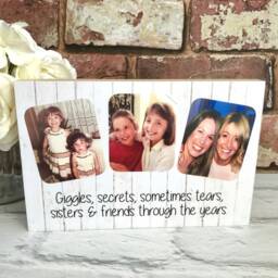 Sister Birthday Gift, Gift For Sister, Personalised Wood Photo Frame, Gifts Sisters, Big Sis - thumbnail 2