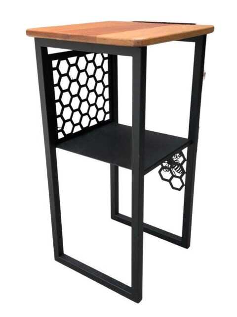 steel Bee Side Table/ Home Decor/ Furniture/ Living Room/ Bedroom/ Save The Bees/ Bee Lover/ Honey Bee - image 1