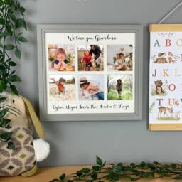 Personalised Grandparents Christmas Photo Gift, Frame For Pictures Of The Grandchildren Grandma, Grandpa - thumbnail 2