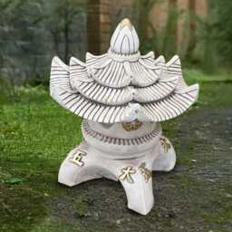 Asian Pagoda Statue Concrete Lantern Stone Garden Figurine Japanese Zen Decor Cement Oriental Lamp Outdoor Yard Ornament Pagoda Lover Gift - thumbnail 2