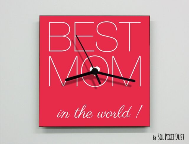 Mother's Day Wall Clock - Best Mom in The World - image 1