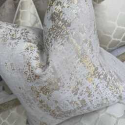 Luxury Marble Cushion Cover, Ivory Gold Design Throw Pillow Cover Sofa Or Bed, Double Sided Modern Home Decor - thumbnail 4