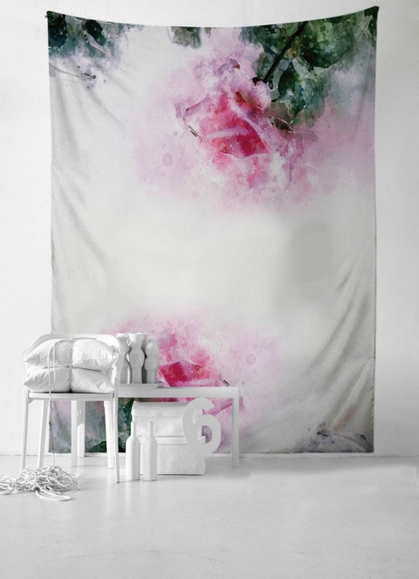 Romantic Rose - Wall Tapestry Tapestry Hangings Wanderlust Bohemian Home Decor Dorm T#54 - image 1