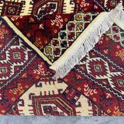 2'9x12'10 Afghan Runner Rug - Hand-Knotted Wool Nomadic , Oriental Tribal Contemporary Design Kitchen Hallway - thumbnail 4