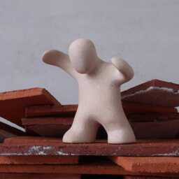 Persecutor - Expressive Ceramic Figurine For Sandplay & Counseling - thumbnail 1