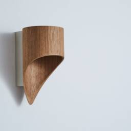 Oak Veneer Led Wall Lamp Perfect Home Improvement Best Gifts - Wood Sconce in Mid Century Modern Style For Hallway, Birdy - thumbnail 2