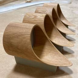 Oak Veneer Led Wall Lamp Perfect Home Improvement Best Gifts - Wood Sconce in Mid Century Modern Style For Hallway, Birdy - thumbnail 3