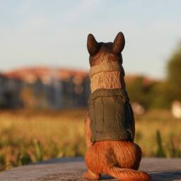 Custom K9 Police Dog Sculpture Personalized Memorial Figurine - thumbnail 4