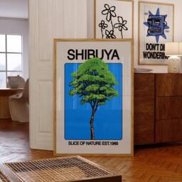 Shibuya Aesthetic Print For Bedroom - Wall Art Poster Print Cool Posters Gift Women Men - thumbnail 2