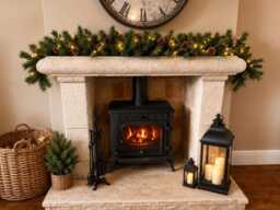 standard Xmas Artificial Pine Green Spruce Christmas Fire Garland Tree Pines 2.1 Meters - 7Ft X 28cm UK