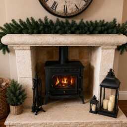 standard Xmas Artificial Pine Green Spruce Christmas Fire Garland Tree Pines 2.1 Meters - 7Ft X 28cm UK - thumbnail 2