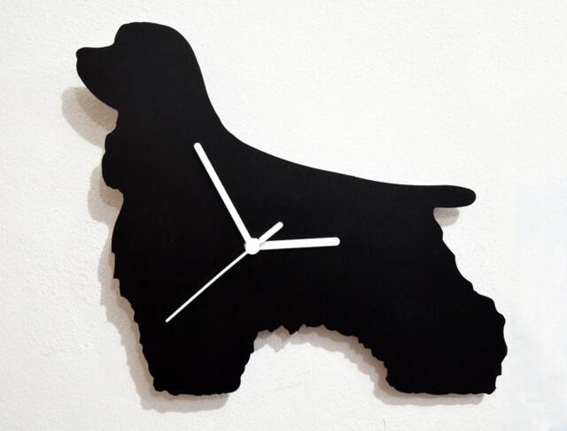 Cocker Spaniel Dog - Wall Clock Silhouette - image 1