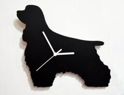 Cocker Spaniel Dog - Wall Clock Silhouette - thumbnail 1
