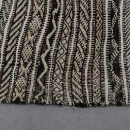 Handwoven Moroccan Rug 3x5 Ft Black & White Berber Flatweave - thumbnail 3