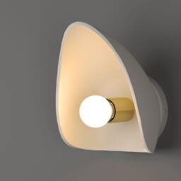 Naaya Leaf Ceramic Sconce, Sculptural Wall Light Fixture, Organic Charcoal Finish - thumbnail 2
