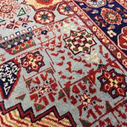 Handwoven Afghan Wool Rug Mamluk Beljik Design - 4.8x3.4 Ft - thumbnail 4