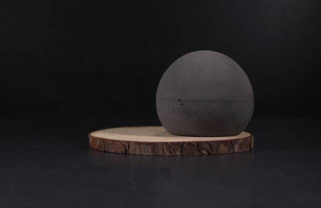 Solid Concrete Zen Sphere, Mens Tactile Desk Toy, Minimalist Office Paperweight - Eightpluse Studio - image 1