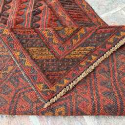 2'6x12'5 Hand-Knotted Moshvani Wool Runner Rug - Turkish Area Rug, Moroccan Afghan Oriental Design Boho Kitchen Hallway - thumbnail 4