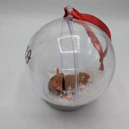Personalised Highland Cow Bauble, First Christmas, Custom Gift, Tree Decoration, Christmas Ornament - thumbnail 2
