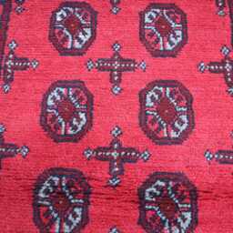3x9 Ft New Handmade Akhcha Turkmen Color Runner Rug, Red Afghan Livingroom Rug, Stair Rug - Office Area - thumbnail 3