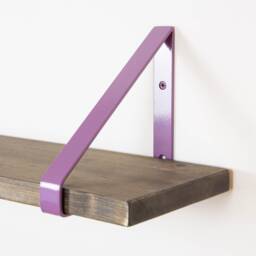 Free Shipping Colorful Shelf Bracket For Wall Book - Violet Color - thumbnail 2