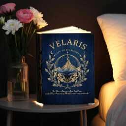 "Velaris City Of Starlight Book Lamp, Acotar Quote Folding Led Light, ""To The Stars Who Listen & Dreams That Are Answer" - thumbnail 3