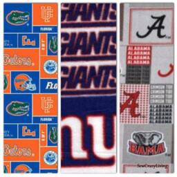 Custom Collegiate/Pro Sports Fleece Blanket - thumbnail 1