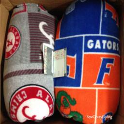 Custom Collegiate/Pro Sports Fleece Blanket - thumbnail 2