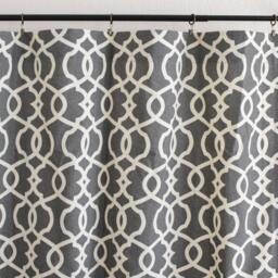 "Pair 25 Or 50"" Wide Trelis Rod Cafe Curtains Panels Drapes Magnolia Emory Grey Brown Lime Green Blue Taupe 24 36 63 84 96 108" - thumbnail 2