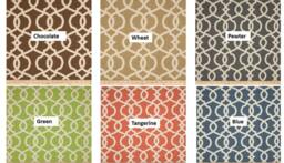 "Pair 25 Or 50"" Wide Trelis Rod Cafe Curtains Panels Drapes Magnolia Emory Grey Brown Lime Green Blue Taupe 24 36 63 84 96 108" - thumbnail 1