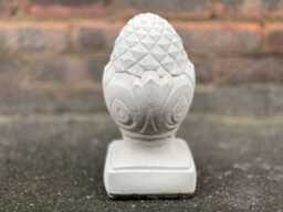 Massive Acorn Statue Concrete Decoration Stone White Ball Figurine Outdoor Sphere Ornament Modern Sculpture Acorn Lover Gift Yard Art - thumbnail 1