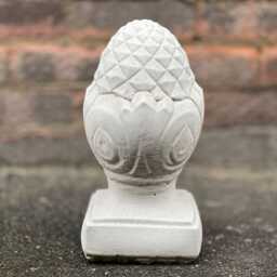 Massive Acorn Statue Concrete Decoration Stone White Ball Figurine Outdoor Sphere Ornament Modern Sculpture Acorn Lover Gift Yard Art - thumbnail 3