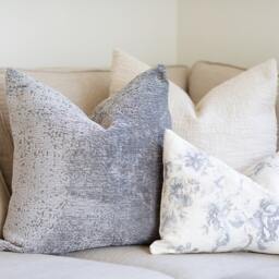 Opulence -- Plush Silvery Gray Velvet Pillow Cover ??? Throw Neutral Lumbar - thumbnail 3