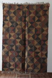 Handmade Kilim Jute Rug, Traditional Indian Dhurrie - 4x6 Ft